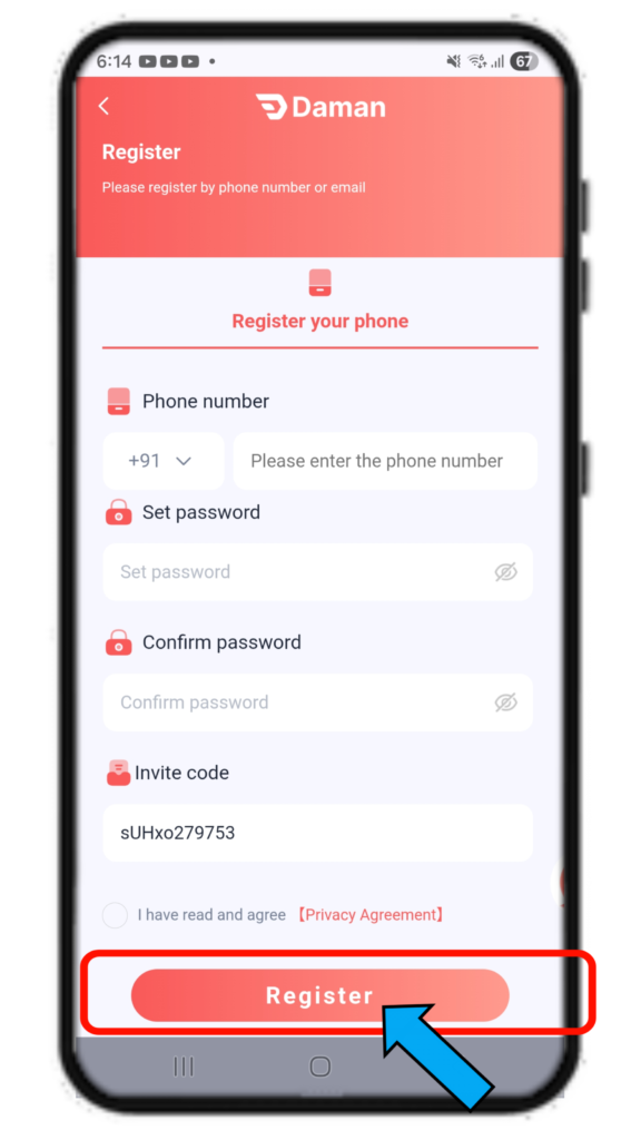 Daman Games Register