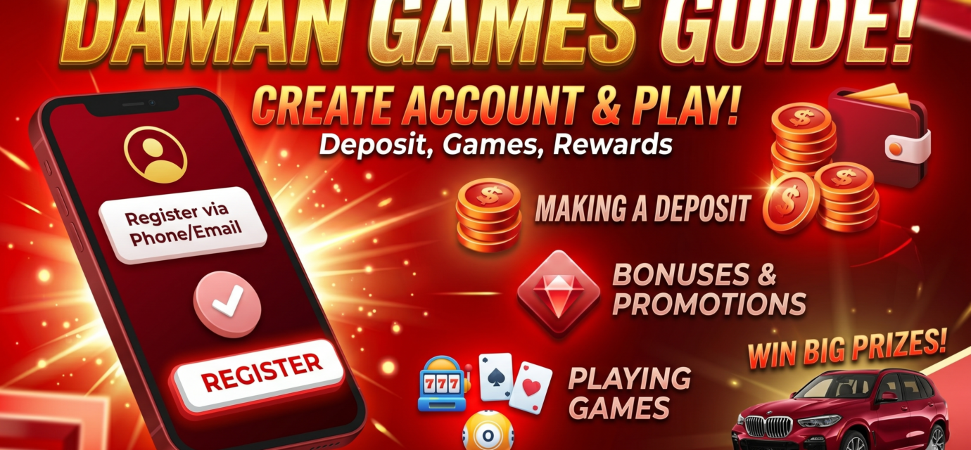 create account in daman games