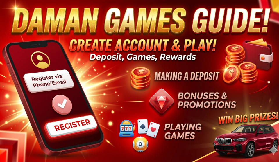 create account in daman games